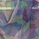 Lilac pastel scarf, silk chiffon,180h70 cm, painting. Scarves. arkensoie Silkyway. My Livemaster. Фото №6