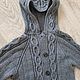 Шерстяное пальто с капюшоном. Пальто. Knitted by Elena. Интернет-магазин Ярмарка Мастеров.  Фото №2