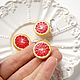 Order 'Grapefruit ' pendant and earrings. Country Cottage. Livemaster. . Jewelry Sets Фото №3