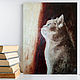 Order Painting cat by the window in oil cat kitten in oil. Yulia Berseneva ColoredCatsArt. Livemaster. . Pictures Фото №3