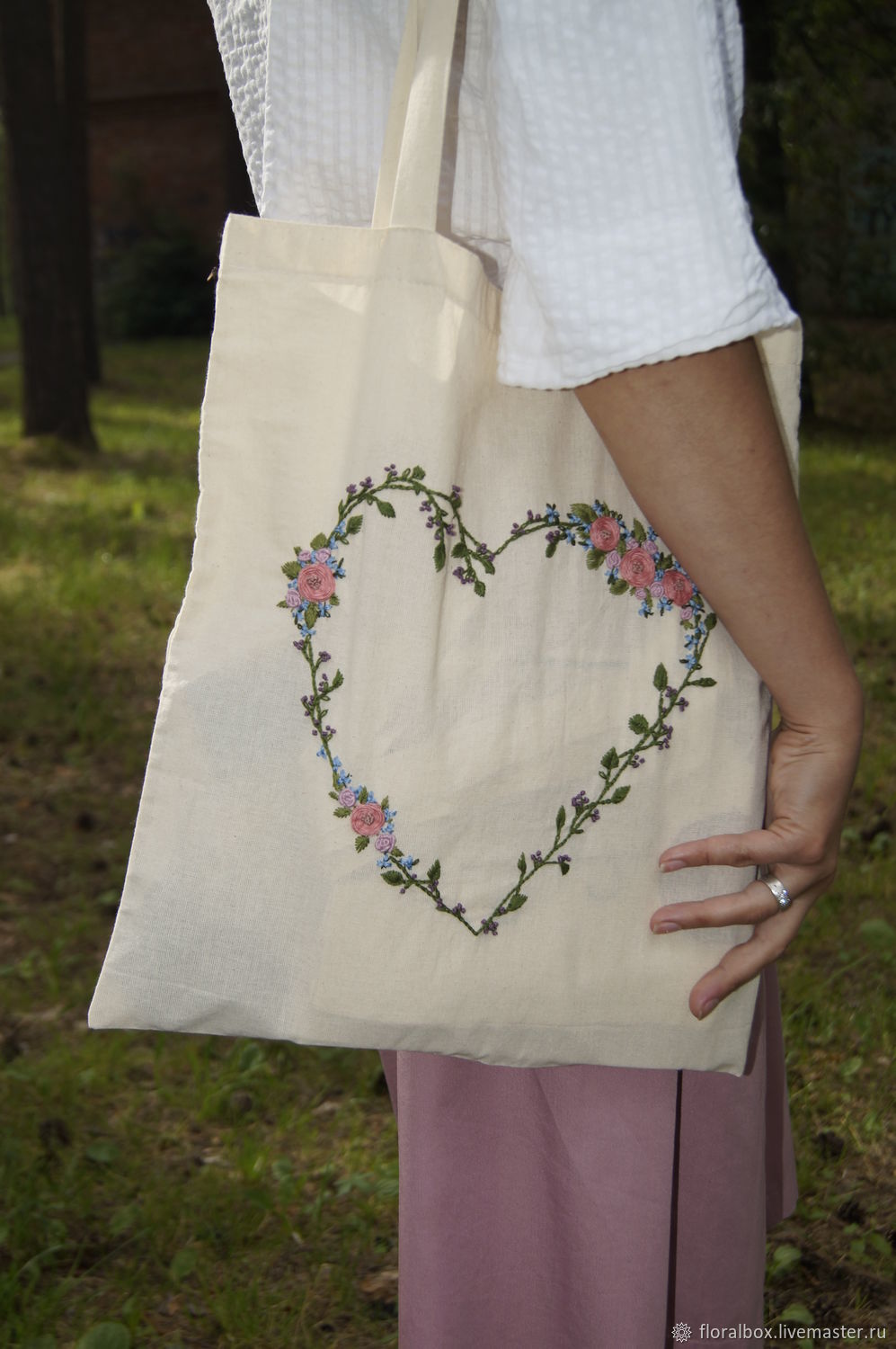 Эко-сумка-шоппер: авоська "Floral Heart", Сумка-шоппер, Северск,  Фото №1
