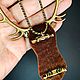 Брошь-кулон ОЛЕНЬ. Брошь-булавка. SEMANTIC BROOCH. Ярмарка Мастеров.  Фото №4