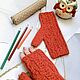 Вязаные митенки из альпаки, Митенки, Фокино,  Фото №1