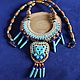 Necklace in the ethno style 'Blue Cat'. Necklace. IrinaSkripkaMBeads. My Livemaster. Фото №8