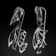 Серьги серебряные С Рыбками из серебра. Серьги классические. Aventure.Jewelry. Интернет-магазин Ярмарка Мастеров.  Фото №2