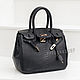 Сумка из кожи питона черная в стиле Hermes Birkin 30, Сумка-тоут, Москва,  Фото №1