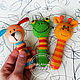 Order Rattle knitted. Teething toy knitted. Rattle-teething toy. GALAtoys. Livemaster. . Teethers and rattles Фото №3