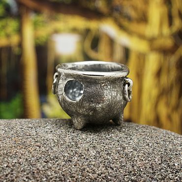 Украшения ручной работы. Ярмарка Мастеров - ручная работа Бусина "Котелок". Handmade.