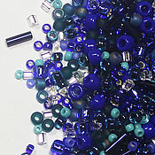 Материалы для творчества handmade. Livemaster - original item Beads mix Toho 3224 blue Japanese Toho 10g. Handmade.