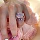 Заказать Кольцо розовое из серебра 925 пробы с фианитами premium collection. MARIA GUSEVA Fashion Jewelry. Ярмарка Мастеров. . Кольца Фото №3