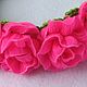 Заказать ВЕНОК, повязка для волос "Neon roses" вязаный. Gala  Devi crochet design ВЯЗАНИЕ. Ярмарка Мастеров. . Диадемы детские Фото №3