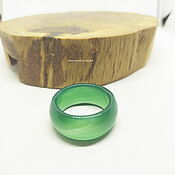 Украшения handmade. Livemaster - original item 20.25 r-r Ring green tinted agate (ZTA202510). Handmade.