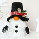 Новогодний Гном Снеговик. Снеговики. Cute Gnome. Ярмарка Мастеров.  Фото №5
