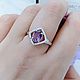Серебряное кольцо с аметистом, 17 и 18,5 размер. Кольца. Ksenia-jewelry-. Ярмарка Мастеров.  Фото №4