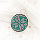 Кулон Knitted Winter Star (вязаная зимняя звезда) фиолетовый. Подвеска. Djayajewel. Ярмарка Мастеров.  Фото №5