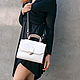 White bag with wood - Elin, women's leather bag. Classic Bag. Lemberg Leather. My Livemaster. Фото №6