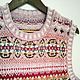 Westray Rosy//Розовый твидовый жилет Fair Isle Vest Жаккардовый жилет. Жилеты. Sculptural Crochet. Интернет-магазин Ярмарка Мастеров.  Фото №2