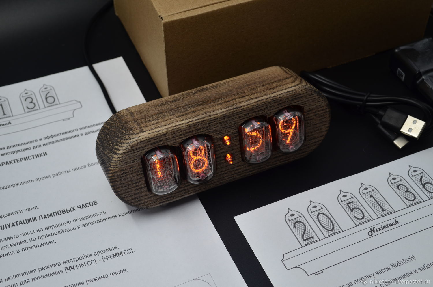 Часы ламповые: Ламповые часы на ИН-12 "Дуга-1" в интернет-магазине ...