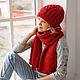 Order Cashmere knitted scarf ' Katarina'. marishino. Livemaster. . Scarves Фото №3