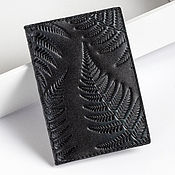 Сумки и аксессуары handmade. Livemaster - original item Black Leather Passport Cover / Holder. Handmade.