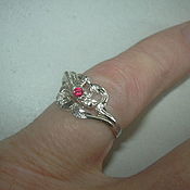 Шикарное кольцо БЕЛОМОРИТ, крупный камень! серебро 925