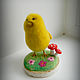 Order Felted chicken, in a clearing. lilu. Livemaster. . Felted Toy Фото №3