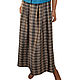 Long skirt with soft pleats on a soft elastic waistband, Skirts, Colmar,  Фото №1