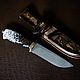 Handmade knife 'Bear' Damascus steel. Knives. zlathunter. My Livemaster. Фото №6