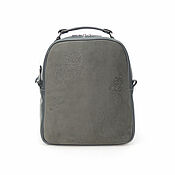Сумки и аксессуары handmade. Livemaster - original item Backpacks: Backpack women`s leather gray Ilina Mod. R26t-441. Handmade.