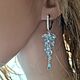 Silver earrings: Bunches of topaz, Earrings, Moscow,  Фото №1