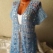 Одежда handmade. Livemaster - original item Vest-Cape crocheted 
