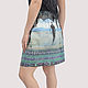 Surfers summer blue cotton skirt. Skirts. Yana Levashova Fashion. Online shopping on My Livemaster.  Фото №2