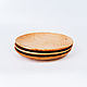 Set of wooden plates made of Siberian Cedar 250 mm TN53. Dinnerware Sets. ART OF SIBERIA. Online shopping on My Livemaster.  Фото №2