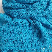 Аксессуары handmade. Livemaster - original item Turquoise scarf (lurex). Handmade.