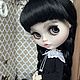 Кукла Блайз Wednesday Addams. Кукла Кастом. Dolls Katti. Ярмарка Мастеров.  Фото №5
