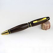Канцелярские товары handmade. Livemaster - original item Premier ballpoint pen made of wenge wood in an array case. Handmade.