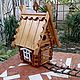 Скворечник избушка "Сказка", тёмненький. Кормушки для птиц. Звезда Уссури. Ярмарка Мастеров.  Фото №5