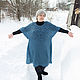 Knitted tunic with openwork yoke/ Vest plus size. Tunics. Knitwear shop Fairy Tale by Irina. My Livemaster. Фото №5
