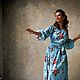 Romantic dress ' birds of Paradise on blue'. Dresses. Alexandra Maiskaya. Online shopping on My Livemaster.  Фото №2
