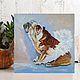 Painting bulldog ballerina funny painting with dog oil. Pictures. Yulia Berseneva ColoredCatsArt. My Livemaster. Фото №6