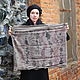 Tube scarf 'Countess' from Batista ekoprint. Scarves. Artinflat - natural dyeing. Online shopping on My Livemaster.  Фото №2