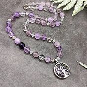 Украшения handmade. Livemaster - original item Necklace with pendant natural lavender amethyst. Handmade.