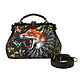 Small bag ' Fox and Hummingbird'. Valise. Pelle Volare. Online shopping on My Livemaster.  Фото №2