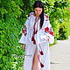 Vyshyvanka White evening dress embroidered. Dresses. 'Viva'. Online shopping on My Livemaster.  Фото №2