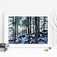 Small watercolor winter landscape Snowfall in the forest. Pictures. Pictures for the soul (RozaSavinova). My Livemaster. Фото №6