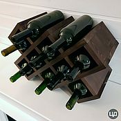 Для дома и интерьера handmade. Livemaster - original item Shelf for wine 