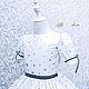 Платье " Eclatant" принт Сердечки в серебре. Платье. Little___dress. Ярмарка Мастеров.  Фото №4