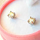 Poussettes with diamonds to buy. Stud earrings. luxuryclub. My Livemaster. Фото №4