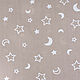 Fabric calico cotton children's coffee shade with moon and stars, Fabric, Ryazan,  Фото №1