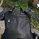 Order Blackstrap leather backpack. Shampi Bags. Livemaster. . Backpacks Фото №3